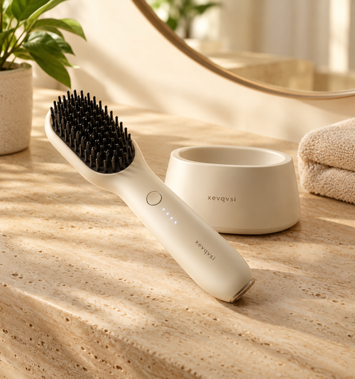 xevqvsi Cordless Ceramic Styling Brush